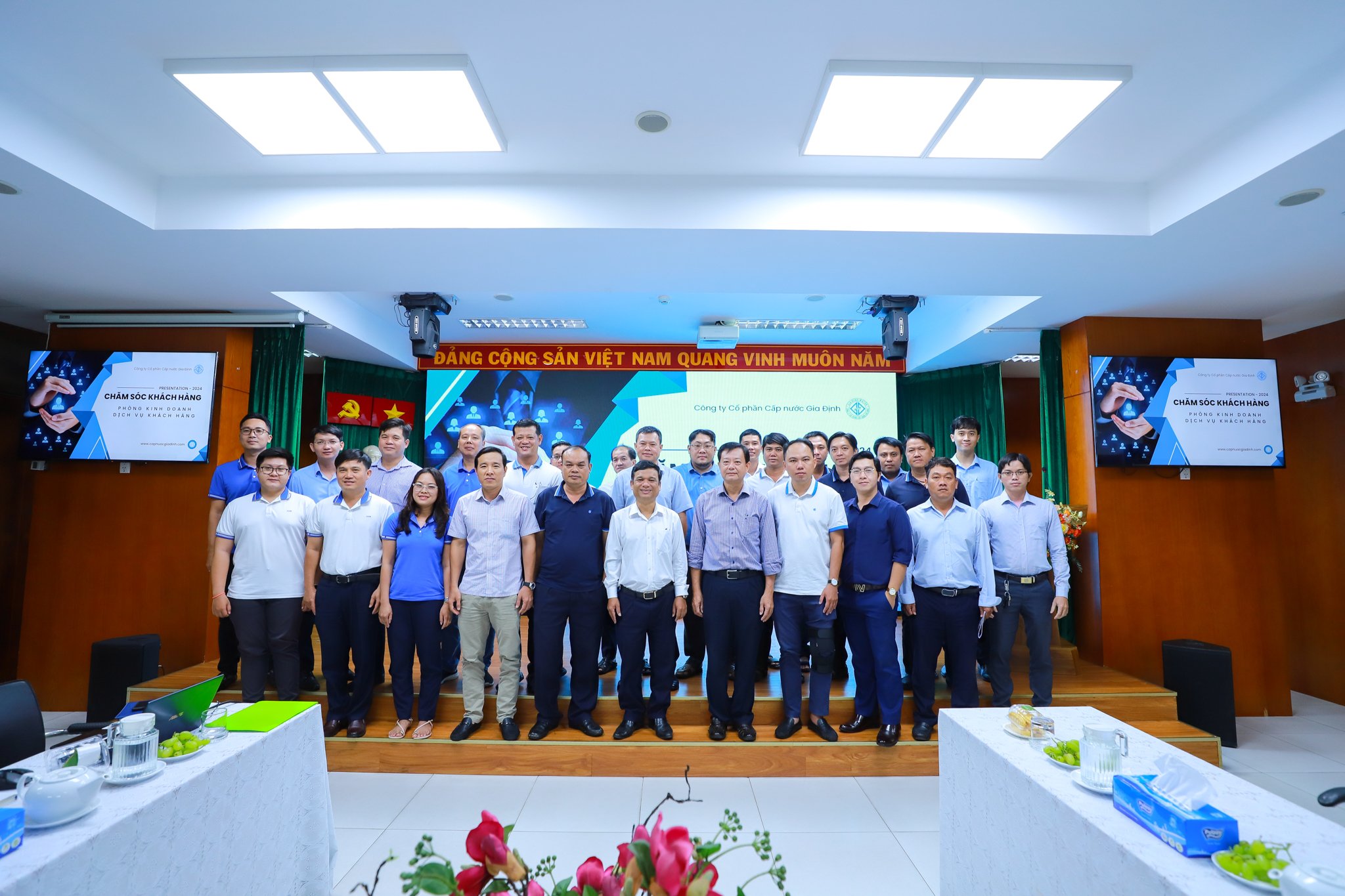 Giao lưu học tập, chia sẻ kinh nghiệm giữa Công ty Cổ phần Cấp nước Gia Định và Xí nghiệp Cấp nước Cần Giờ