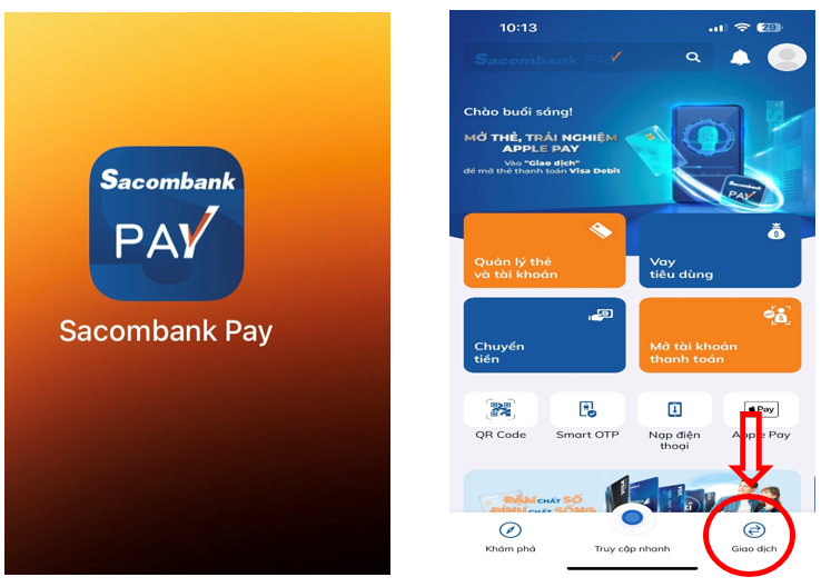HƯỚNG DẪN THANH TOÁN HÓA ĐƠN TIỀN NƯỚC TẠI SACOMBANK